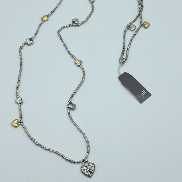 J.Jill NEW Artisanal Hearts Necklace NWT - Picture 6 of 7